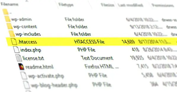.htaccess file